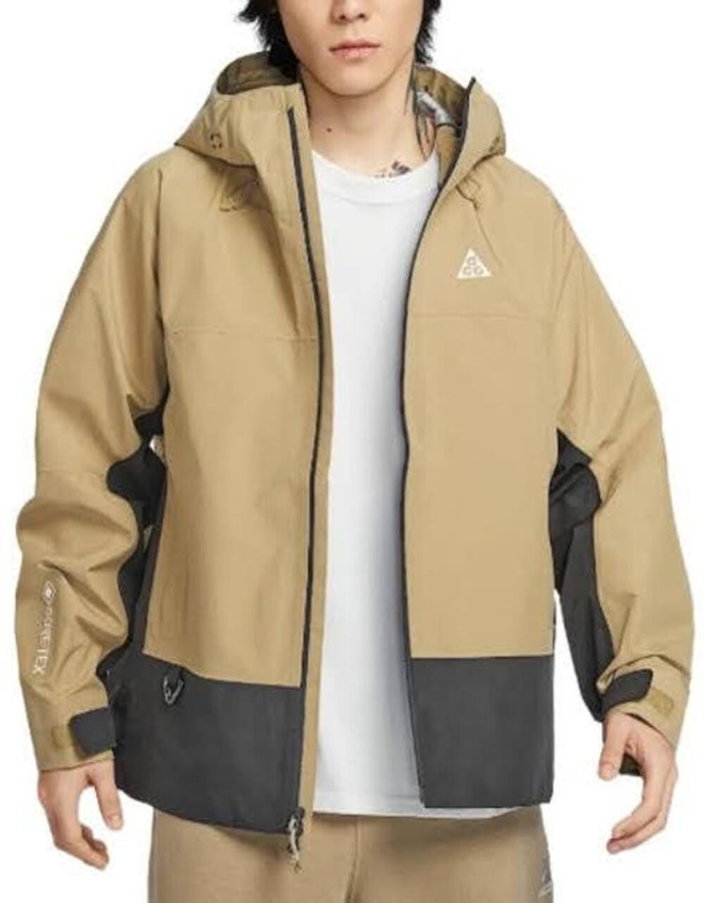 Mens Size Medium Nike Rain Jacket ACG Misery Ridge Storm-Fit Brown FV8641-297